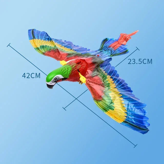 Simulation Bird Interactive Cat Toys Electric Hanging Eagle Flying Bird.