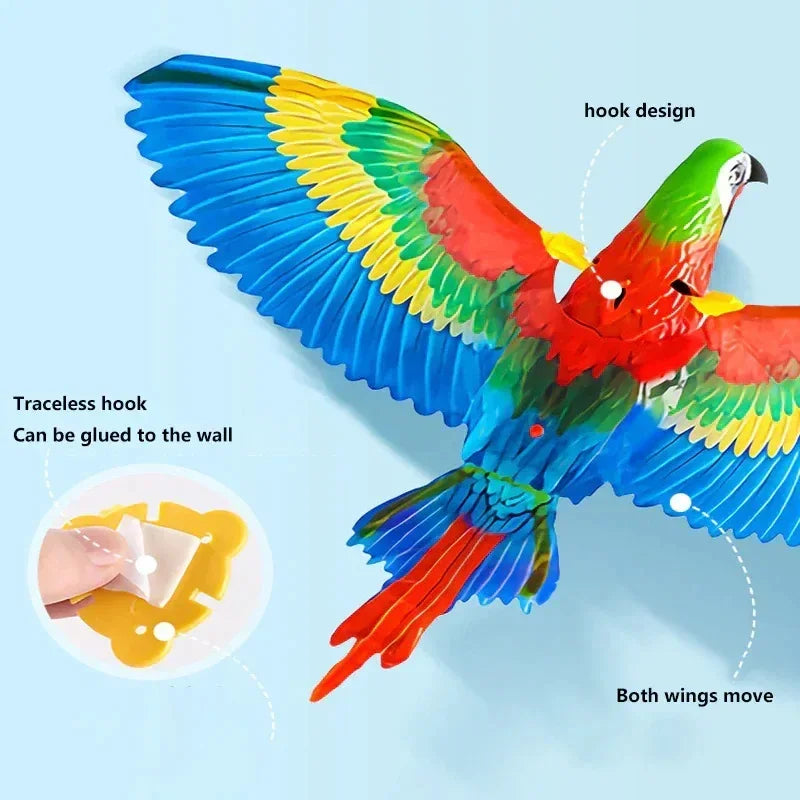 Simulation Bird Interactive Cat Toys Electric Hanging Eagle Flying Bird.