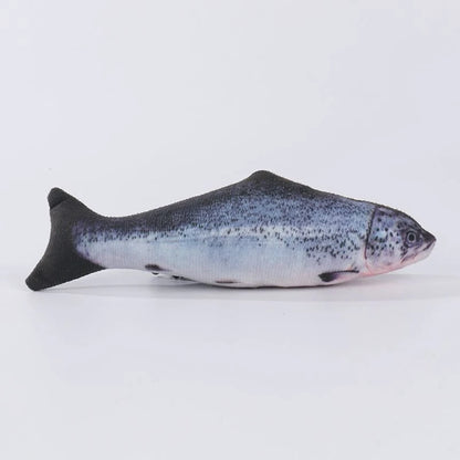 20 cm Realistic Plush Fish Cat Toy