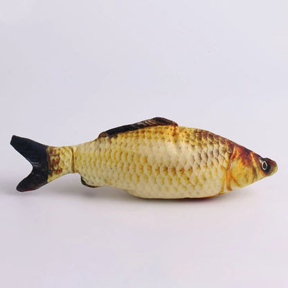 20 cm Realistic Plush Fish Cat Toy