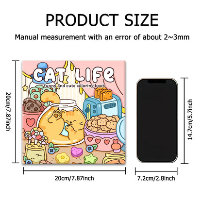 Cat Life Coloring Book