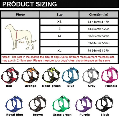 Dog Harness Reflective - Adjustable - Breathable - Vest
