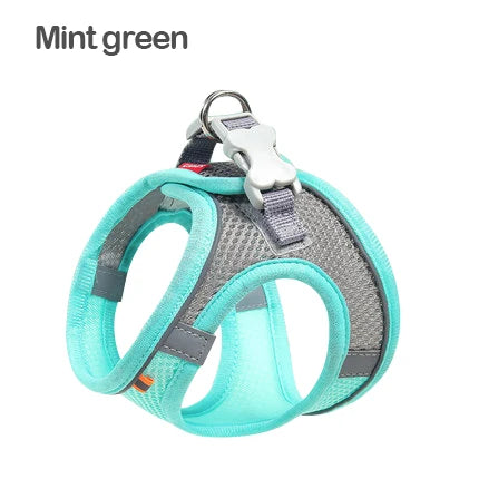 Cats Dog Accessories Small Dog Collar Safety Vest Pet Chest Rope Dogs Cover Breathable Adjustable Harnesses Supplies Products