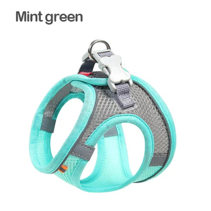 Cats Dog Accessories Small Dog Collar Safety Vest Pet Chest Rope Dogs Cover Breathable Adjustable Harnesses Supplies Products