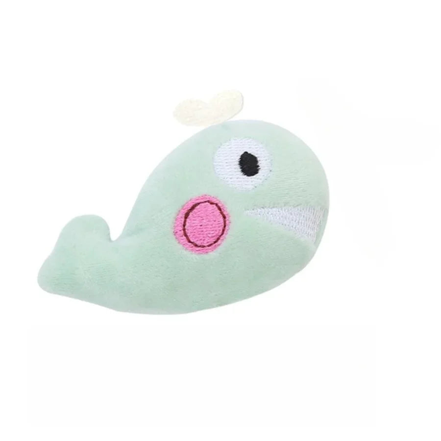 Cute Plush Cat Chew Toy - Interactive Molar Bite Toy