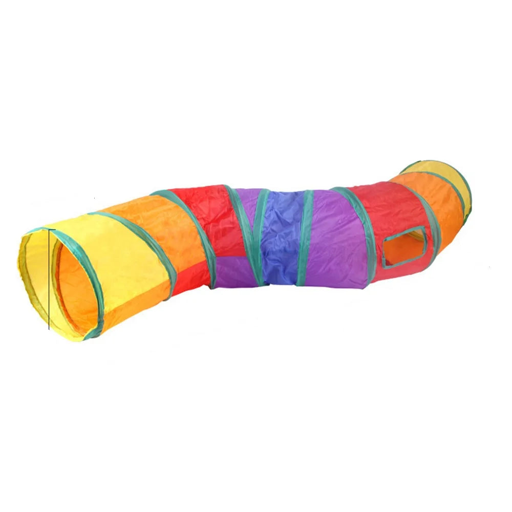 Hot Cat Tunnel Pet Tube Collapsible Play Toy Puzzle, Exercising, Hiding Training Pet Toys
