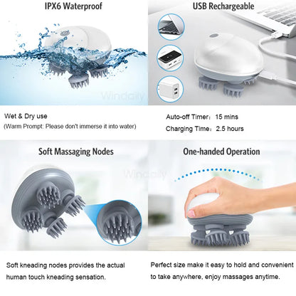 Electric Scalp Head Massager