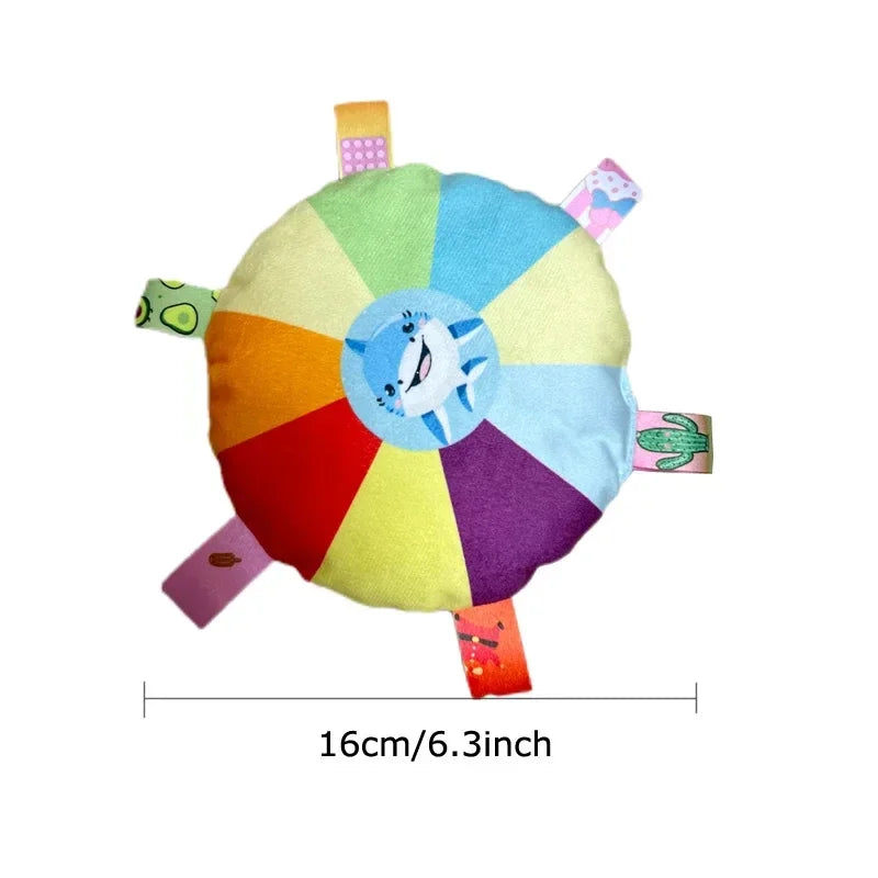 Rainbow Plush Dog Frisbee