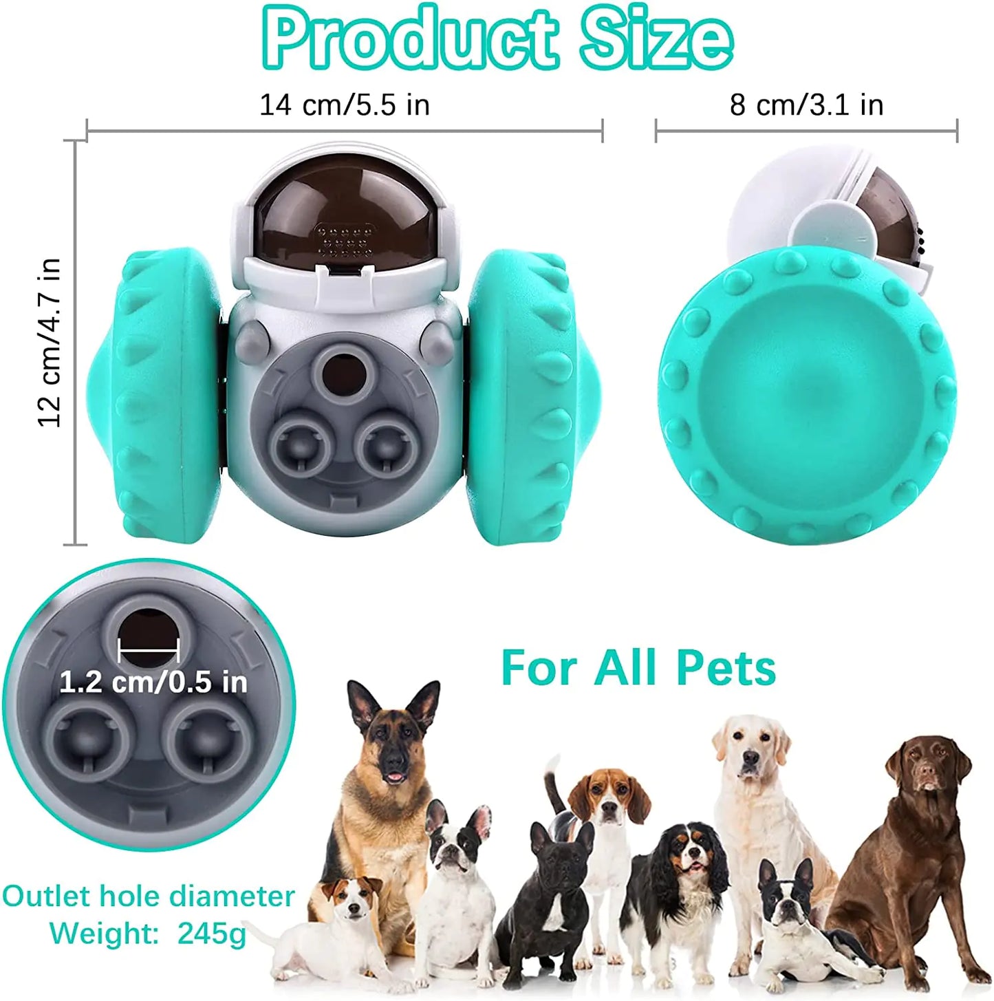 Interactive Dog Toys and Slow Food Dispenser