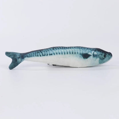 20 cm Realistic Plush Fish Cat Toy