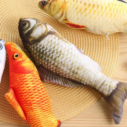 20 cm Realistic Plush Fish Cat Toy