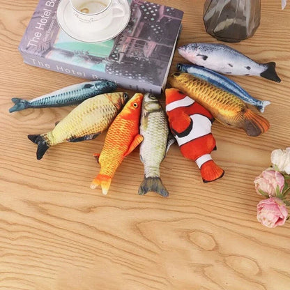 20 cm Realistic Plush Fish Cat Toy