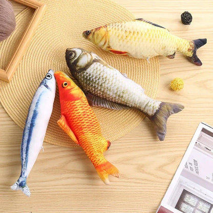 20 cm Realistic Plush Fish Cat Toy